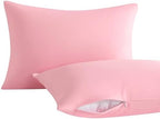 NTBAY Toddler Pillows with Pillowcases Set, 4 Piece 13 x 18, Pink by NTBAY
