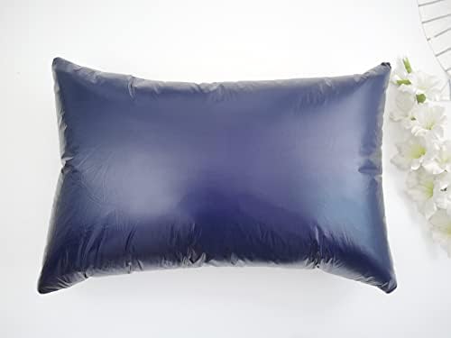 2pcs PU Waterproof Pillowcases with Zipper Pillow Protectors, Dust Proof, Grease Proof, Dog Proof, Extends Pillow Life, Utility Patent Leather Pillow Covers, Beddings (Queen(20"*30"), Navy) - Image 2
