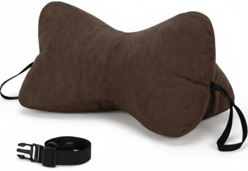 AceOrbit Dog Bone Shaped Travel Neck Pillow with Removable Cover,Brown by Unknown