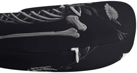 Aesthetic Skeleton U Shape Memory Foam Travel Neck Pillow - Image 3