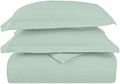 Pizuna 100% Cotton Queen Duvet Cover Set 600 Thread Count, Sage by Pizuna