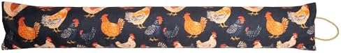 Carstens, Inc. Door Draft Stopper for Under Door/Window, 38" x 4" Inch, Chickens by Carstens
