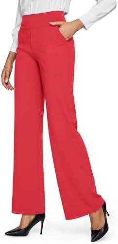 G4Free Yoga Pants for Women Wide Leg Pants with Pockets High Waisted - Image 4