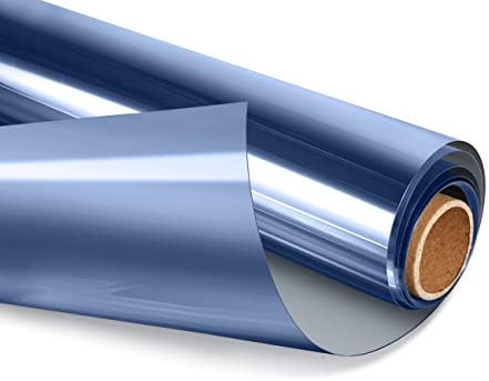 HIDBEA One Way Privacy Window Film,Heat Blocking, Blue,35.4in x 6.5ft by HIDBEAWindowFilm