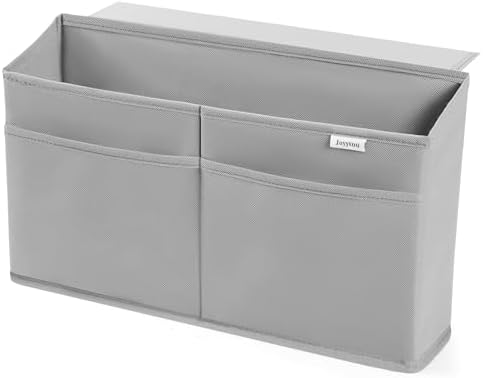 10 Pack Desk Side Hanging Organizer, Adhesive Storage Bag with Pockets for Magazine Ipad Notebook, for End Tables Home Office Desks Computer Workstations Dressing Table, Grey - Image 7