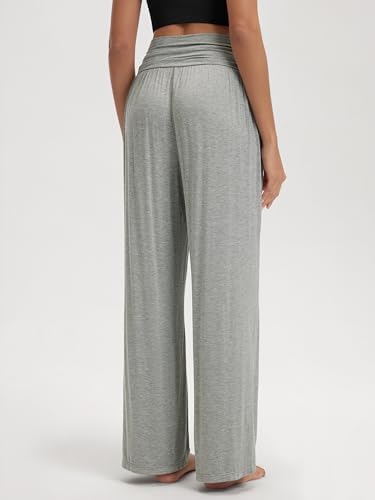 ODODOS Women's Wide Leg Palazzo Lounge Pants with Pockets Light Weight Loose Comfy Casual Pajama Pants-26/28/30"/32" Inseam - Image 2