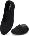 konhill Women's Ballet Flats, Knit Walking Casual Shoes, Comfy & Washable by konhill