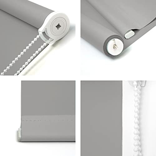 NUTRO CHILL Blackout Roller Shades Blinds for Window 28" W x 68" L Silver - Image 2