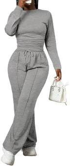 PINSV Women's 2 Piece Outfits Lounge Sets Tracksuits - Image 2