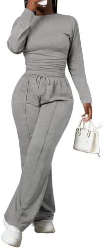PINSV Women's 2 Piece Outfits Lounge Sets Tracksuits - Image 2