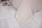 100% Pure Merino Wool Blanket,450GSM Blanket Camping and Outdoor,Soft Wool Throw Blankets Twin Size,Twin Blankets for The Bed,Outdoor Blanket (Ivory,90x66In) - Image 3