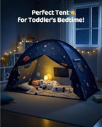 Sumbababy Twin Kids Bed Tent Canopy Galaxy Play Tent Indoor, Blue - Image 5