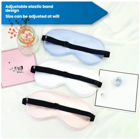 Solid Color Cotton Eye Mask for Sleeping (Sky Blue) - Image 5