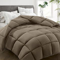 HYLEORY All Season King Size Bed Comforter - Cooling Down Alternative Quilted Duvet Insert with Corner Tabs - Winter Warm - Machine Washable - Taupe by HYLEORY-YourBeddingExpert