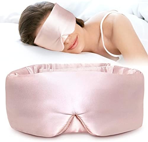 LitBear Silk Sleep Mask Pink and TSA Approved Travel Bottles for Toiletries Pink - Image 2