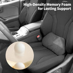 Lumbar Support Pillow for Car Lower Back Cushion, Black, 2 Packs - Image 3