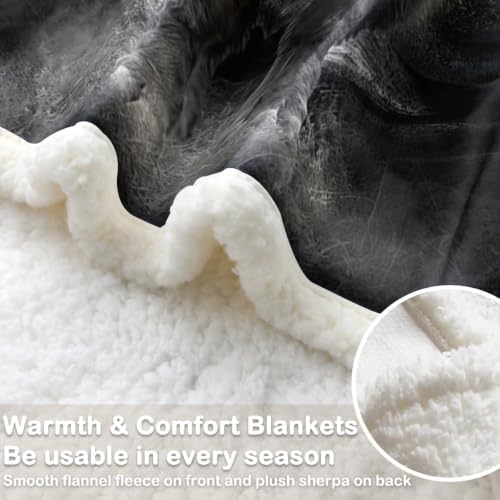 Bison Blanket Motivational Sherpa Throw for Couch, Powerful Buffalo Design for Gym Office Decor, 50x60 Inches Soft Fuzzy Cozy Animal Black Blanket for Men Loft Space - Image 5