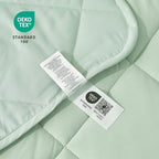 Cozy Bliss Cooling Throw Blanket for Hot Sleepers 50"x70", Q-Max 0.45 Cooling Comfort, Cold Blankets for Night Sweats Sleeping, Ultra-Cool Lightweight Breathable Summer Blanket for Couch Bed, Green - Image 6