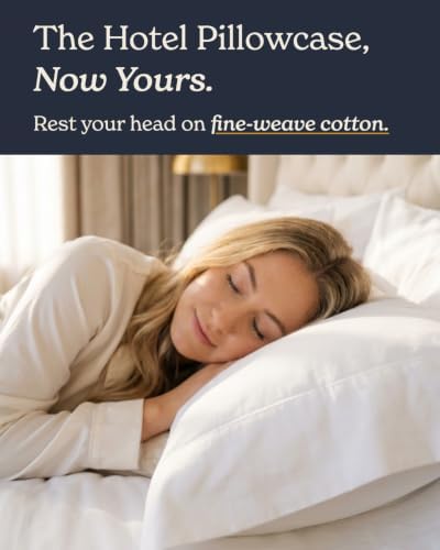 Beckham Hotel Collection Pillowcases King Size Set of 2, Cool Touch Cotton Sateen Fabric, 500TC, Silky Smooth & Soft, Open End, White - Image 3