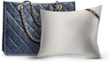 Bag-a-Vie Handbag Shaper Pillow – Luxury Handbag Shaper & Purse Shapers - [Grande] 14.5” x 11” - Fits Tote Bags - Herringbone by BagaVie