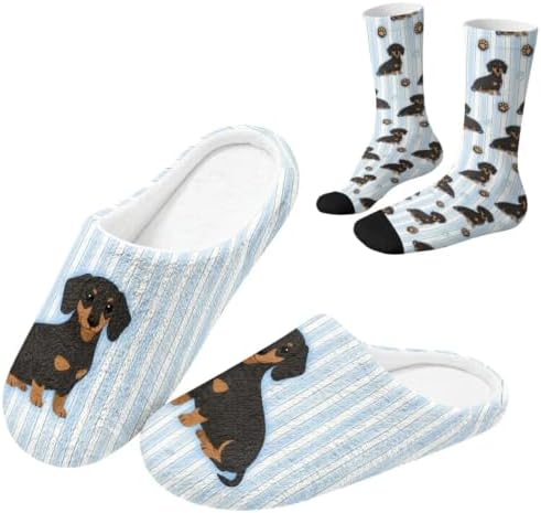Jeiento Womens Fuzzy Slipper and Socks Winter Warm Gifts for Mom,Wam Cozy Indoor Socks Comfort Home Shoes by Jeiento