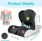 X Large Seat Cushion Office Chair and Car with Lumbar Support Pillow - Image 2
