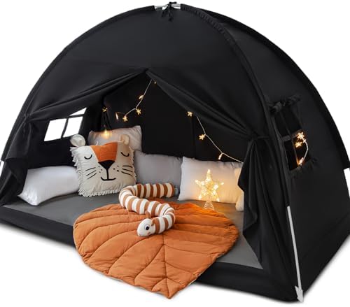Full Size Bed Canopy Toddler Bunk Bed Tents Dream Privacy Floor Tent Indoor by Sherilyn