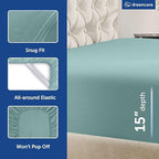 DREAMCARE King Size Sheets Set - 6 pcs Breathable Cooling Sheets King Size - Image 5