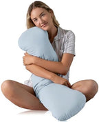 SleepCloud Weighted Body Pillow 6.5lbs, Cooling Tencel Cover, 41” x 10” by SleepCloudBodyPillows