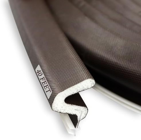 LSGCQ Kerf Weather Stripping for Door Seal Strip, 40 Ft, Brown by LSGCQ