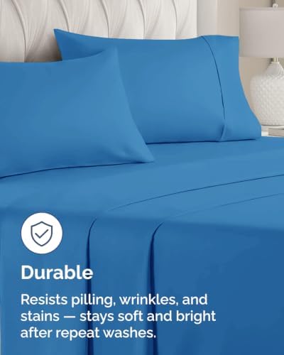 Standard Pillow Cases - 6 Pack Pillowcase Covers - 20" x 26" (Royal Blue) - Image 4