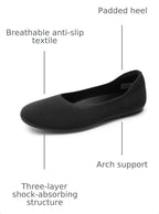DREAM PAIRS Women's Dress Knit Ballet Comfort Flats - Image 3