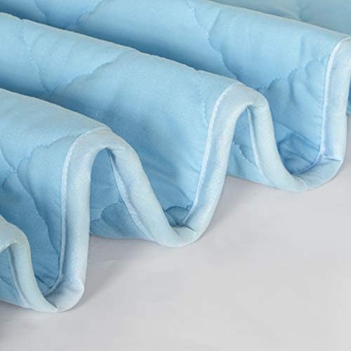 FLXXIE 43x60 Inch Down Alternative Toddler Comforter, Aqua - Image 4