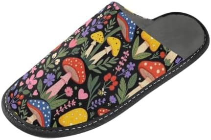 House Slide Slippers Mushroom Pattern Colorful - Image 4