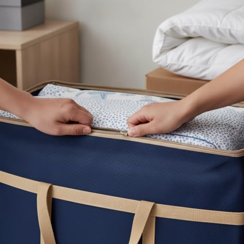 Quilt Storage Bag, Storage Bag, Thickened, Oxford, Navy, 150L - Image 5