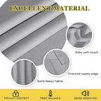 NICETOWN Blackout Silver Grey Curtain Vertical Blinds, Grommet Room Darkening Curtain Thermal Drape Extra Long Sound Dampening for Living Room/Bedroom (W66 x L102, 1 Panel) - Image 4