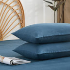 100% French Linen Pillowcase Set of 2, Breathable Envelope Closure Soft Linen Pillow Cover,Soft Luxury Hotel & Home Use, Gift by TSEAPENI