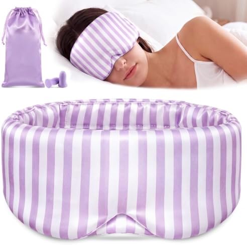 Panelee 100% Mulberry Silk Sleep Mask, 22 Momme Eye Mask for Women,Purple by Panelee