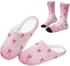 Jeiento Womens Fuzzy Slipper and Socks Winter Warm Gifts for Mom,Wam Cozy Indoor Socks Comfort Home Shoes by Jeiento