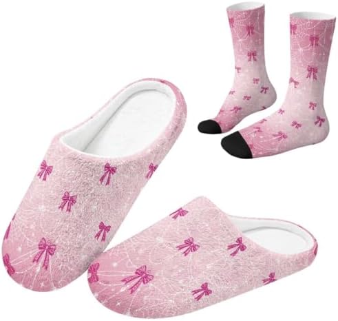 Jeiento Womens Fuzzy Slipper and Socks Winter Warm Gifts for Mom,Wam Cozy Indoor Socks Comfort Home Shoes by Jeiento