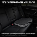 Wedge Car Seat Cushion Heightening Pad (Black) - Image 5