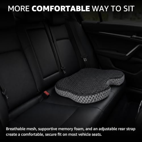 Wedge Car Seat Cushion Heightening Pad (Black) - Image 5