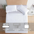 IR Imperial Rooms California King Quilt Bedspread White Leaf 8-Pack - Image 3