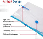 Spacesaver Hanging Vacuum Storage Bags (Pack of 4) - Vacuum Sealer Bags, Closet Organizer, Sealed Storage, Space Bag - Blanket, Bedding, Garment, Clothing, Dress, Suit, Long Coat, Jacket - Image 6