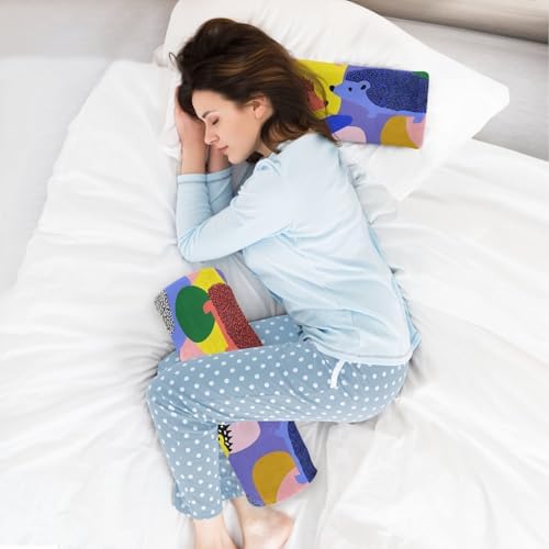 Jungle Porcupine Pebbles Multicolor bamboos Neck Roll Pillow Cover Travel Pillow Cylinder soporte para el Cuello - Image 6