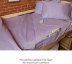 NEST and NOOKS 100% Cotton Sateen Twin XL Flat Sheet, Blush Rose - Image 3