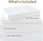 ARlinen 4 PCs Cot Sheets Sets 30" X 80", Egyptian Cotton Fitted Mattress Fits Upto 4"-8" Deep Perfect for Narrow Twin/RV Bunk/Guest Bed Replacement/Camping, White - Image 3