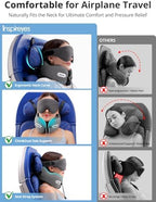 Inspireyes Travel Neck Pillow Seat Strap System, Long Flight Stable Support - Image 3