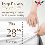 Bamboo Viscose Short King 6-PC Sheet 1000-TC 28" Extra Deep Pocket - Silver - Image 5