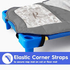 Personalized Toddler Nap Mat for Boys, Custom Name Kids Sleeping Mat for Preschool, Daycare Cot Nap Mat with Corner Straps, Roll-Up Slumber Mat with Soft Blanket & Pillow - Image 5
